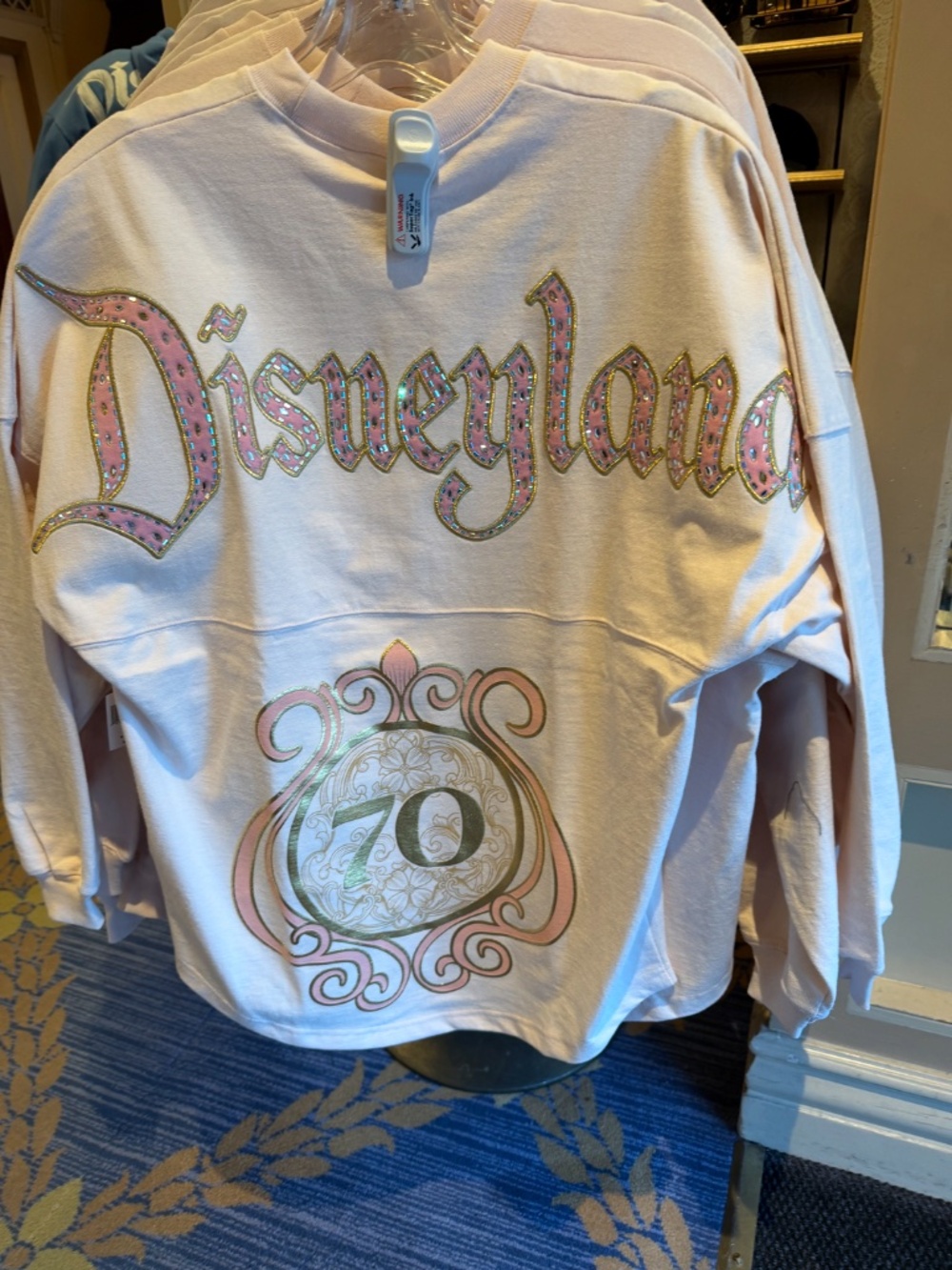 2026 Disneyland 70th Anniversary Pink Rose Gold Spirit Jersey